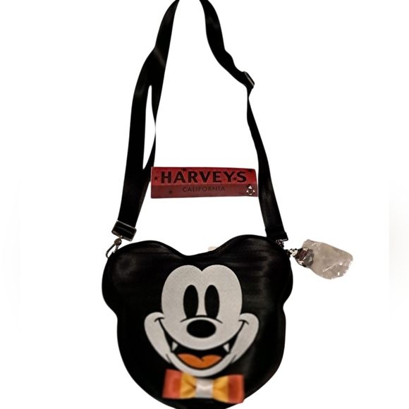 Harvey's Disney Vampire Mickey Convertible Crossbody Bag Purse Backpack NWT - Picture 7 of 8